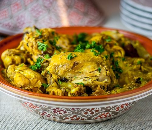 moroccan saffron chicken recipe