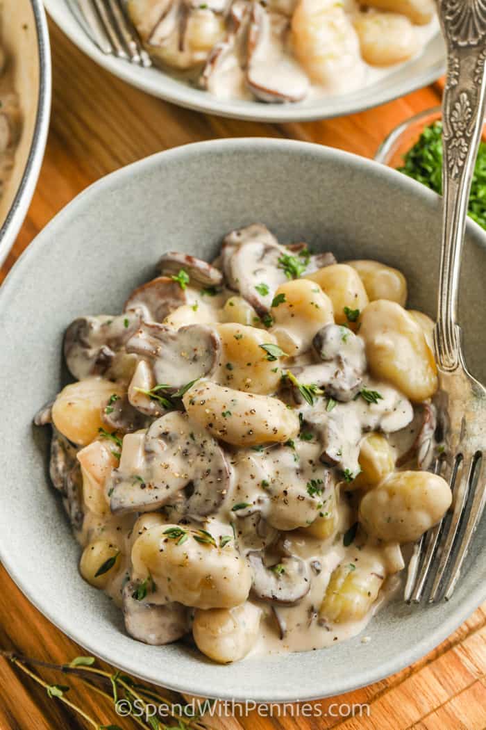 mushroom gnocchi