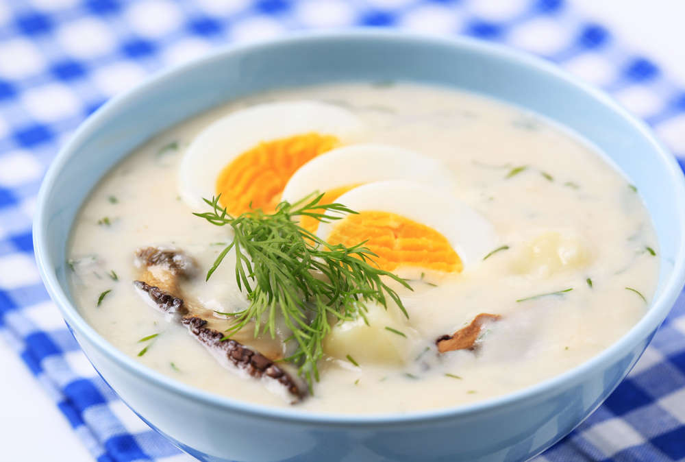 mushroom soup from south bohemia