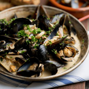 mussels with lemon