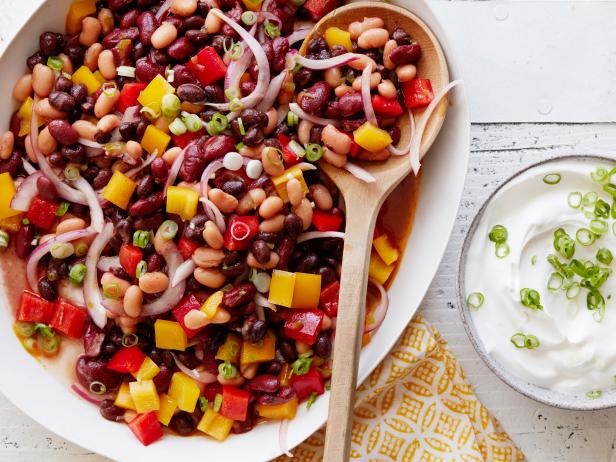 perfect 3 bean salad recipe with easy dipping