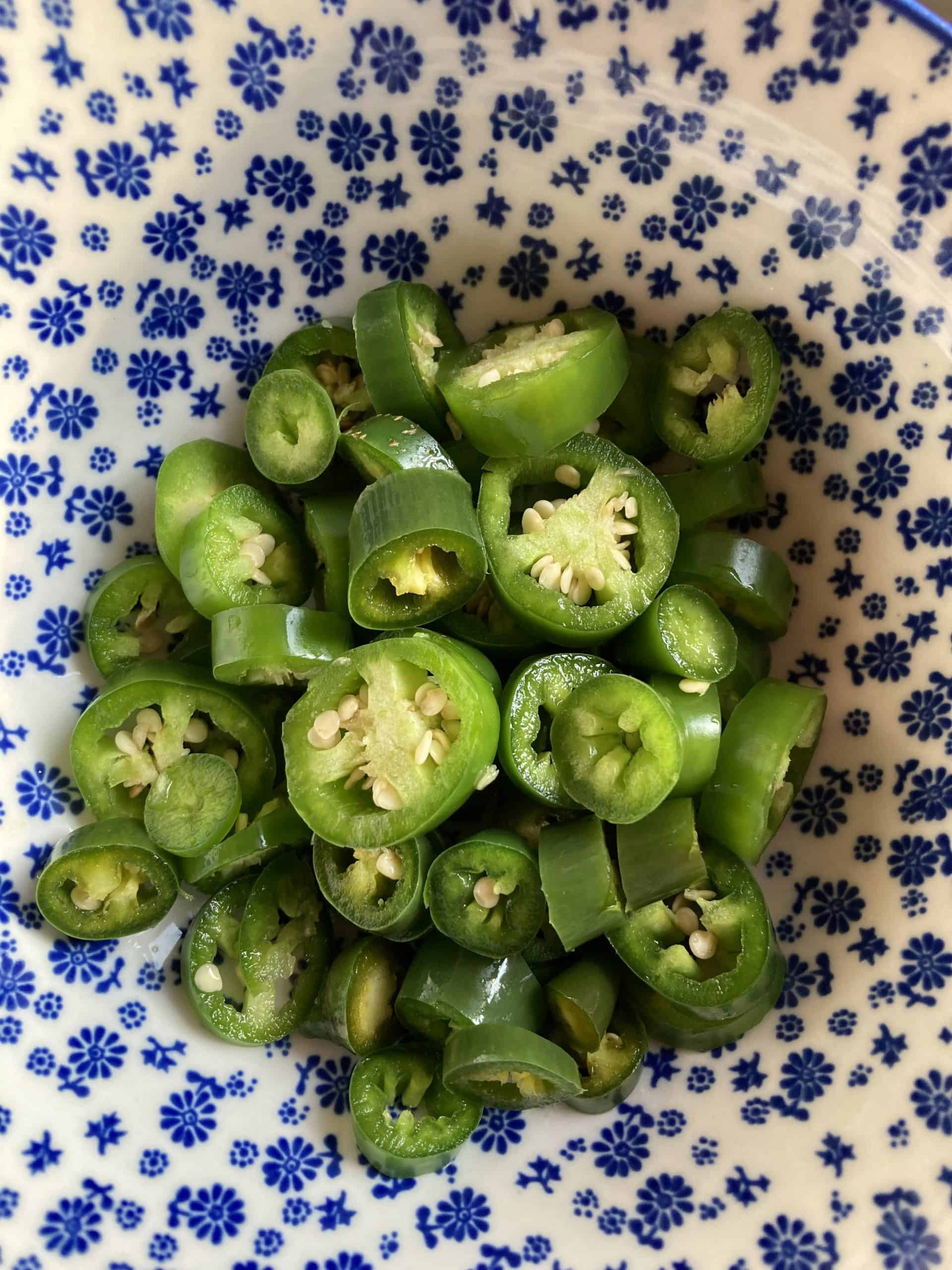 pickled green chillies