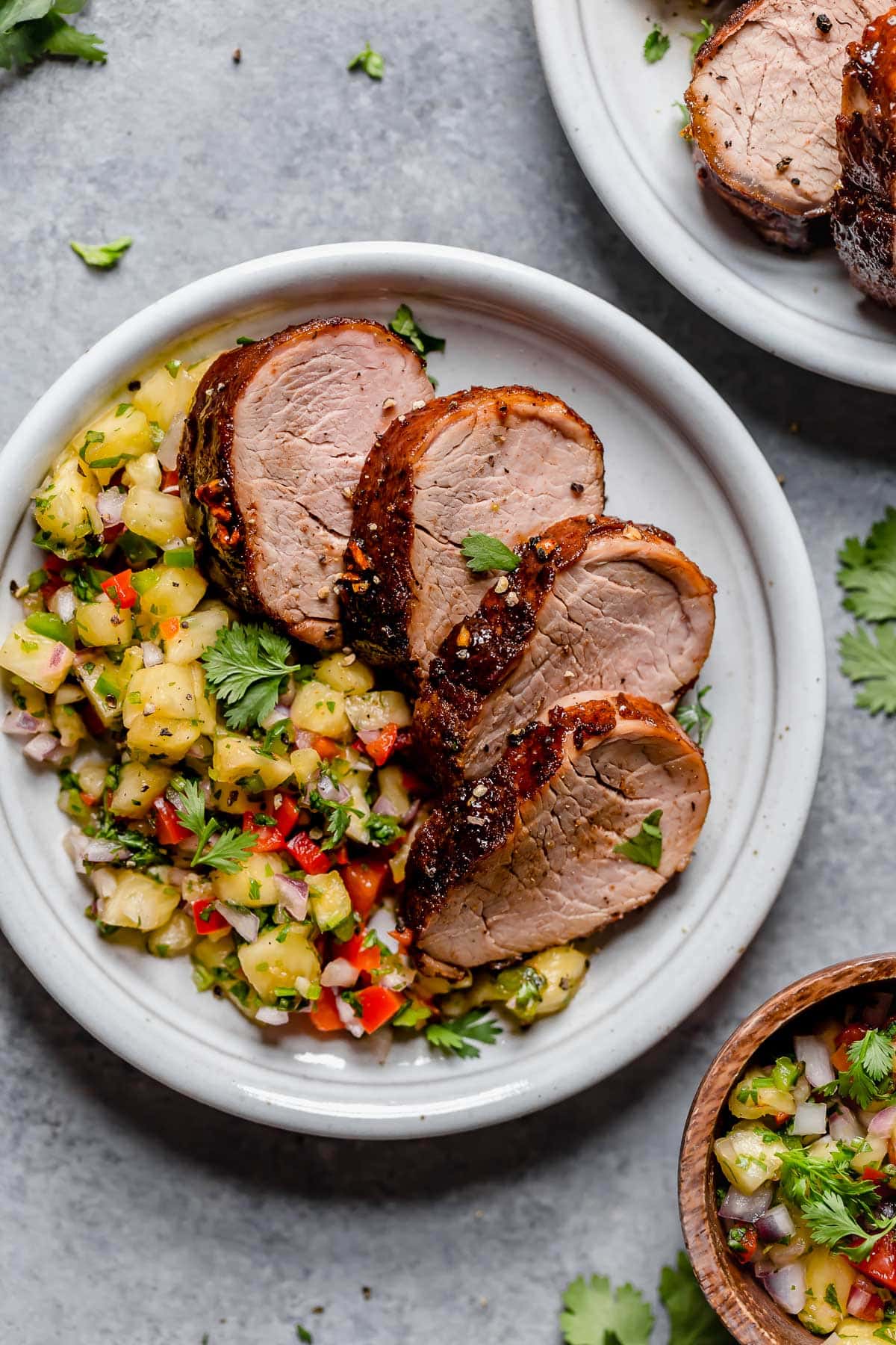 pork tenderloin roast with salsa