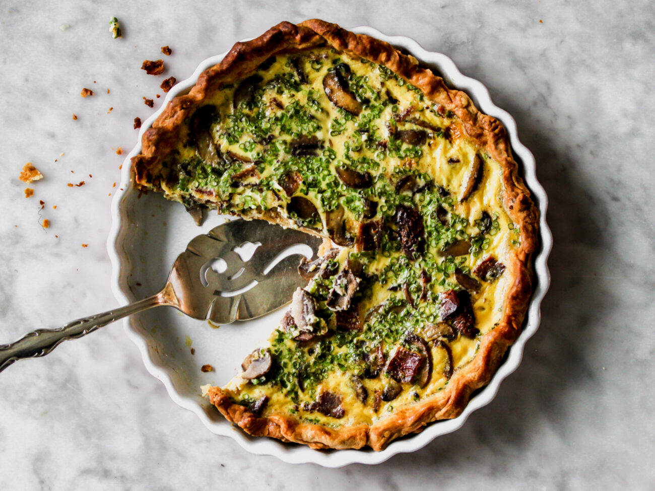 quiche lorraine without light pastry