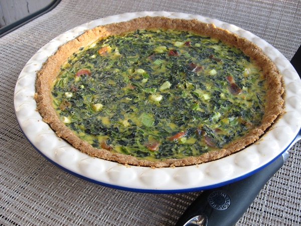 quiche with spinach and onion recipe