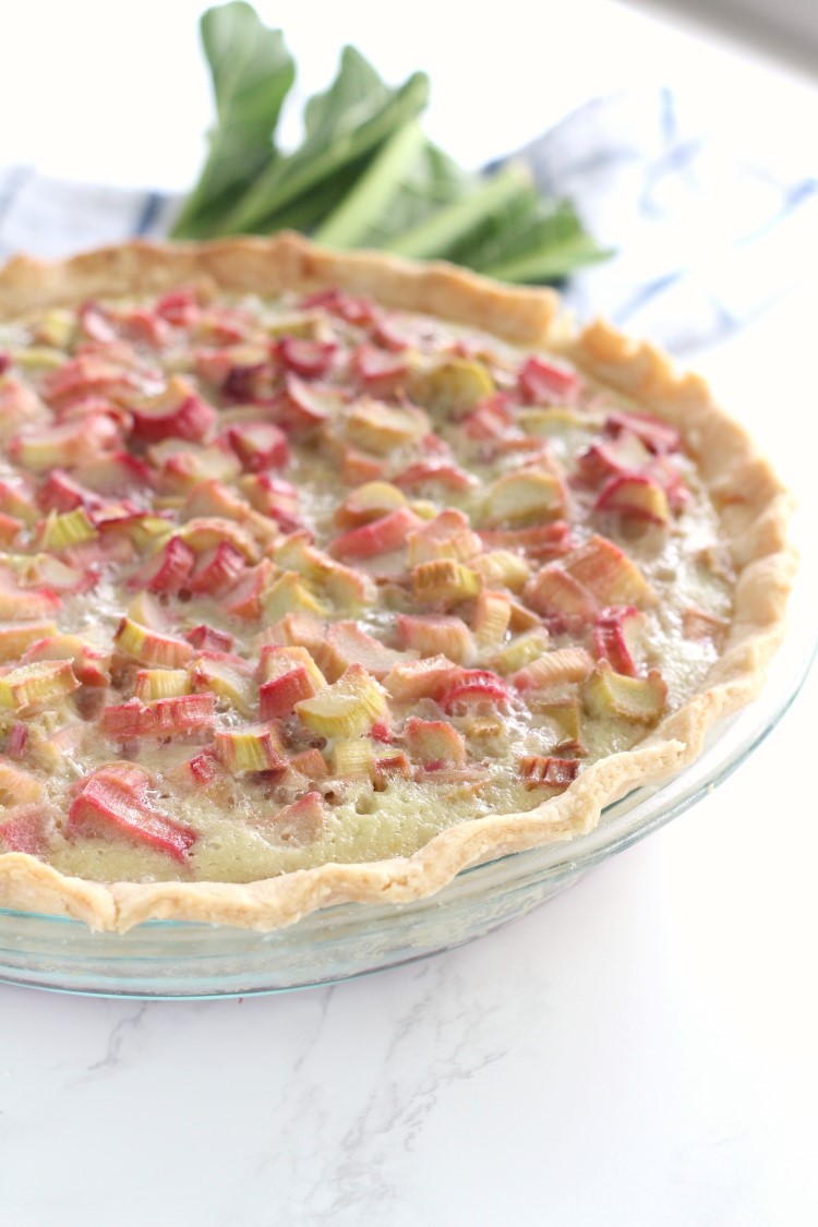 rhubarb pie the old fashioned way