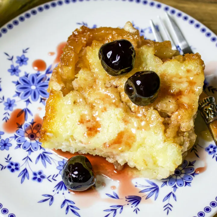 rice porridge baked with apples