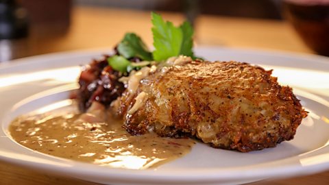 rosti with pork