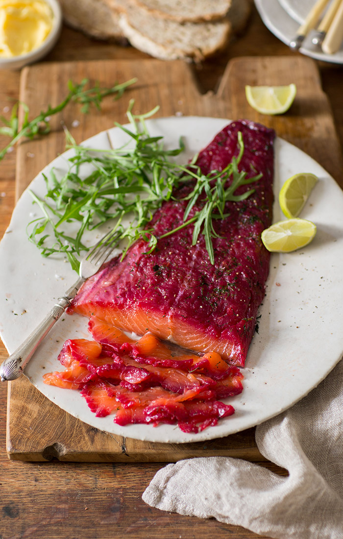 salmon gravad lax