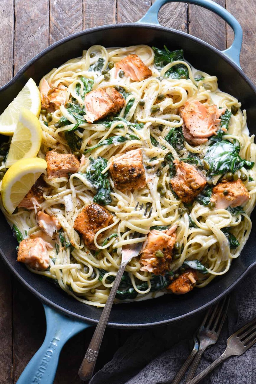 salmon pasta