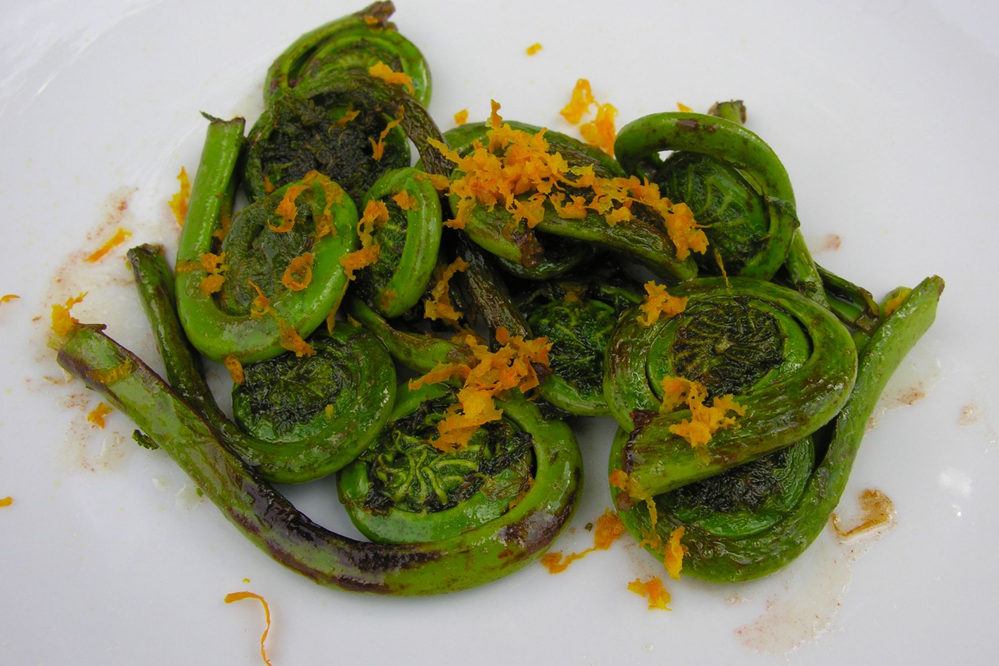 sauteed fiddlehead ferns recipe