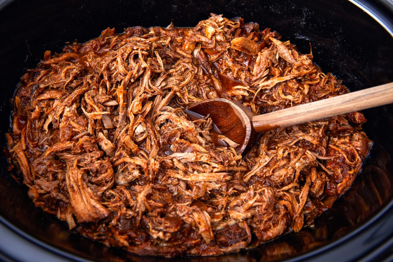 slow cooker pulled pork and peppers recipe