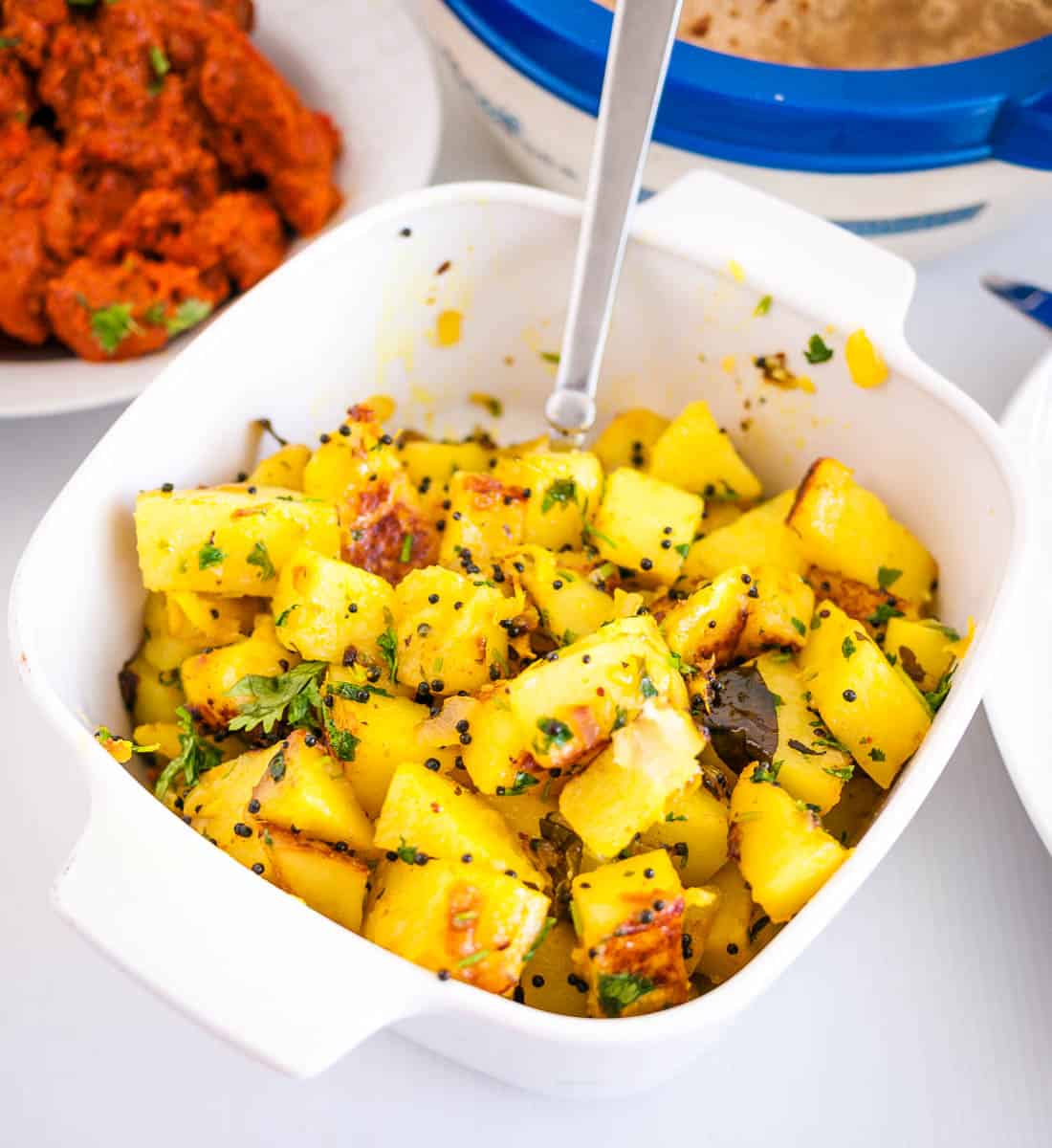 spiced indian potatoes