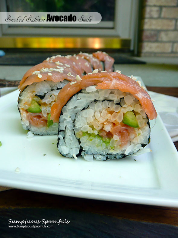 sushi with smoked salmon