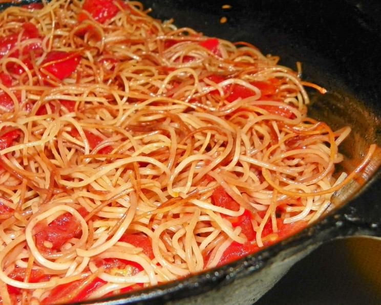 toasted spaghetti