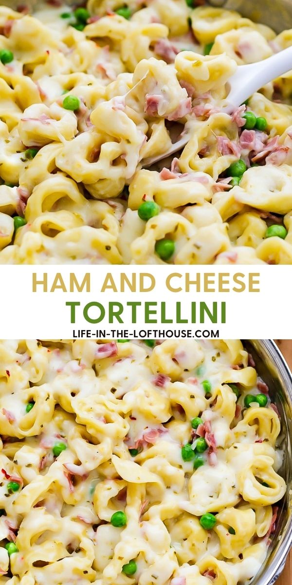 tortellini with ham and peas very easy pasta recipe