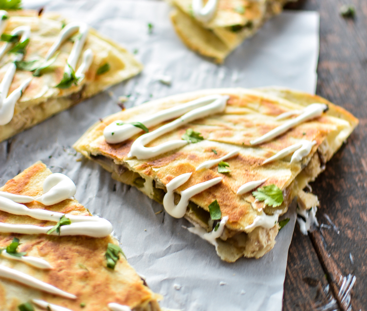 turkey quesadillas