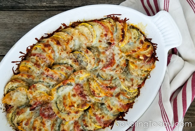 winter vegetable gratin