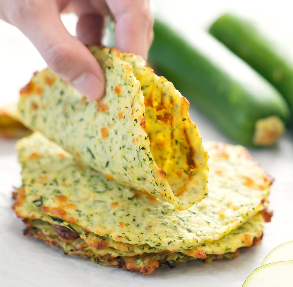 zucchini tortillas with mozzarella and tomatoes