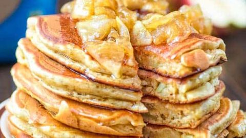 apple pancakes with jam