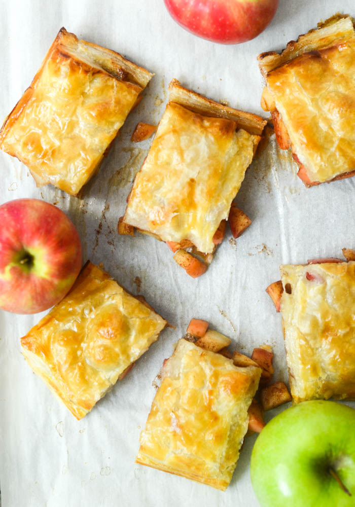 apple puff pastry rolls