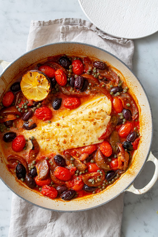 baked fish with capers