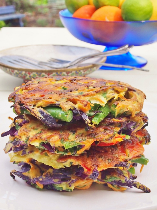 cabbage and carrot pancakes