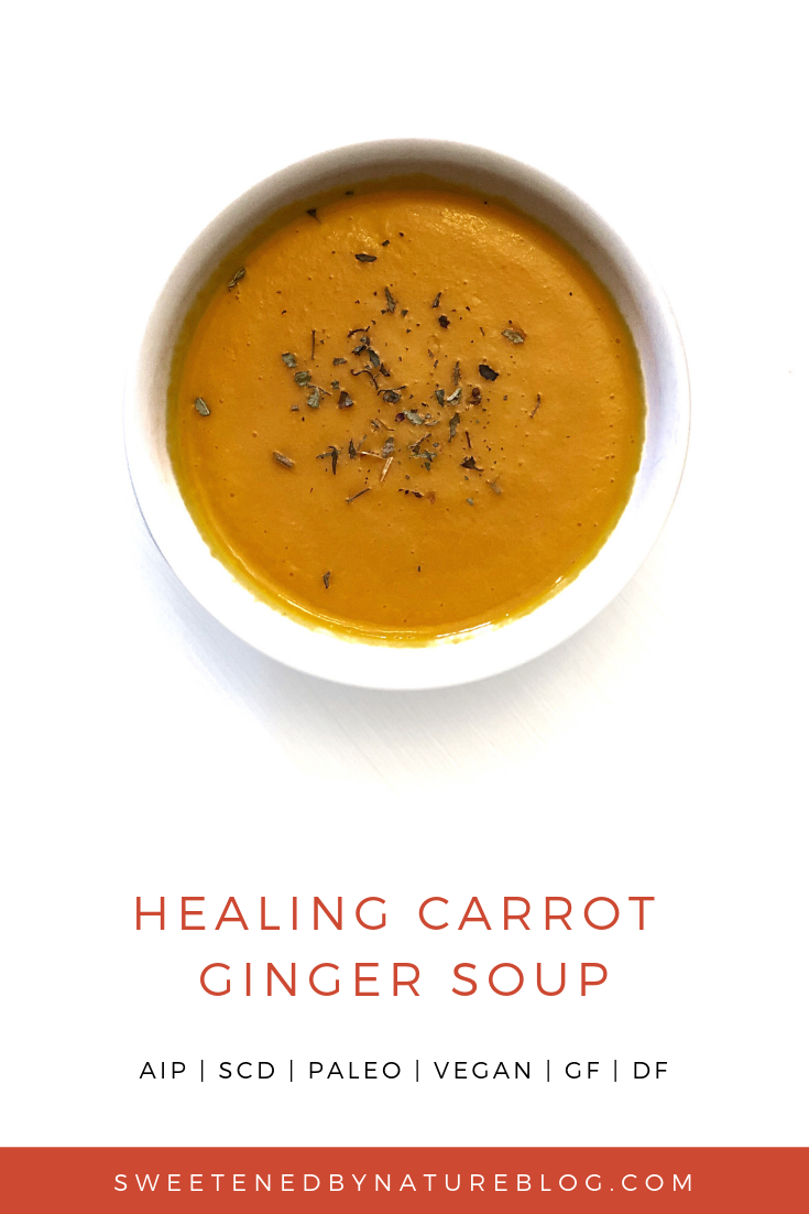 carrot soup for a sore tummy after a virus