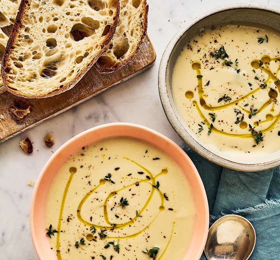 cauliflower soup with egg not only for babies