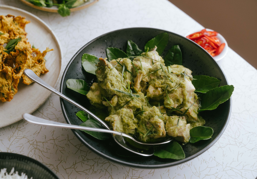 chicken chilli curry with rice