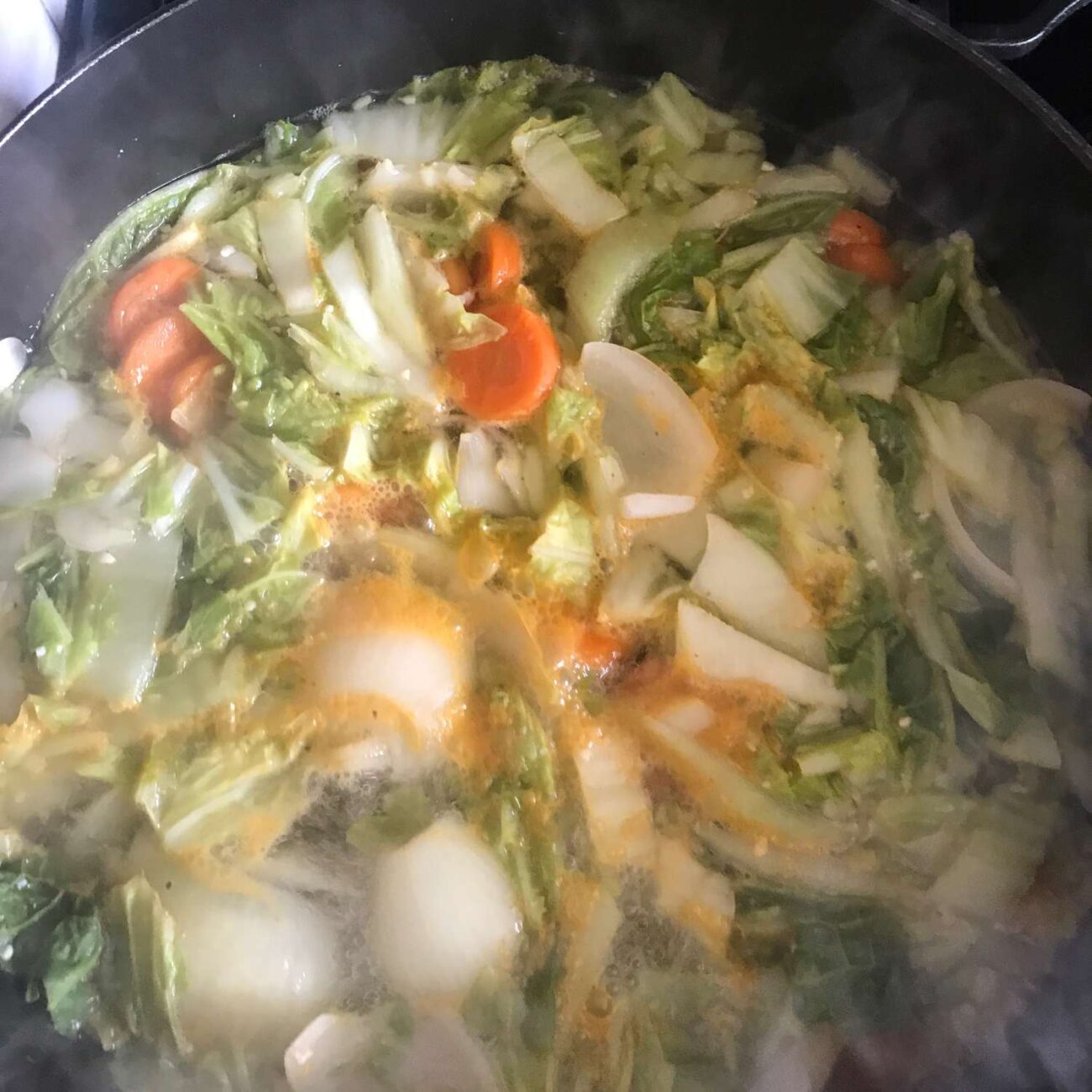 chinese cabbage soup with egg