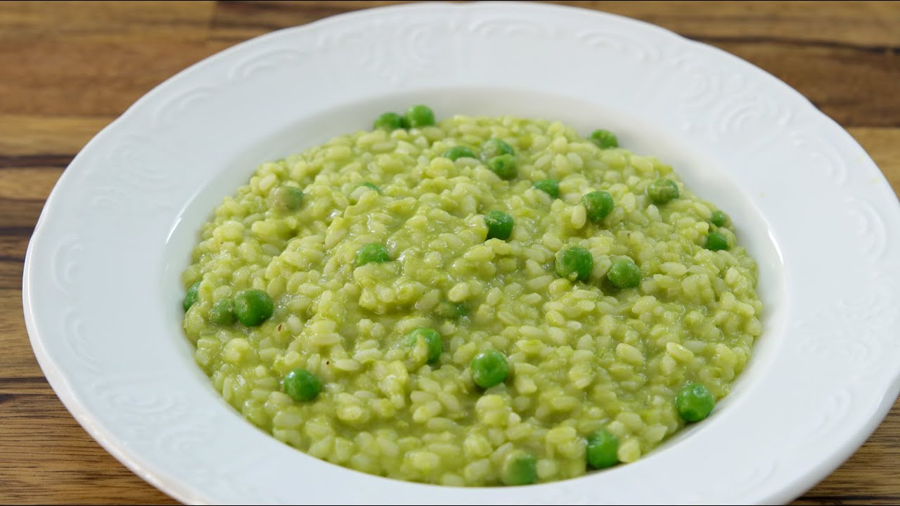 creamy risotto with dried peas