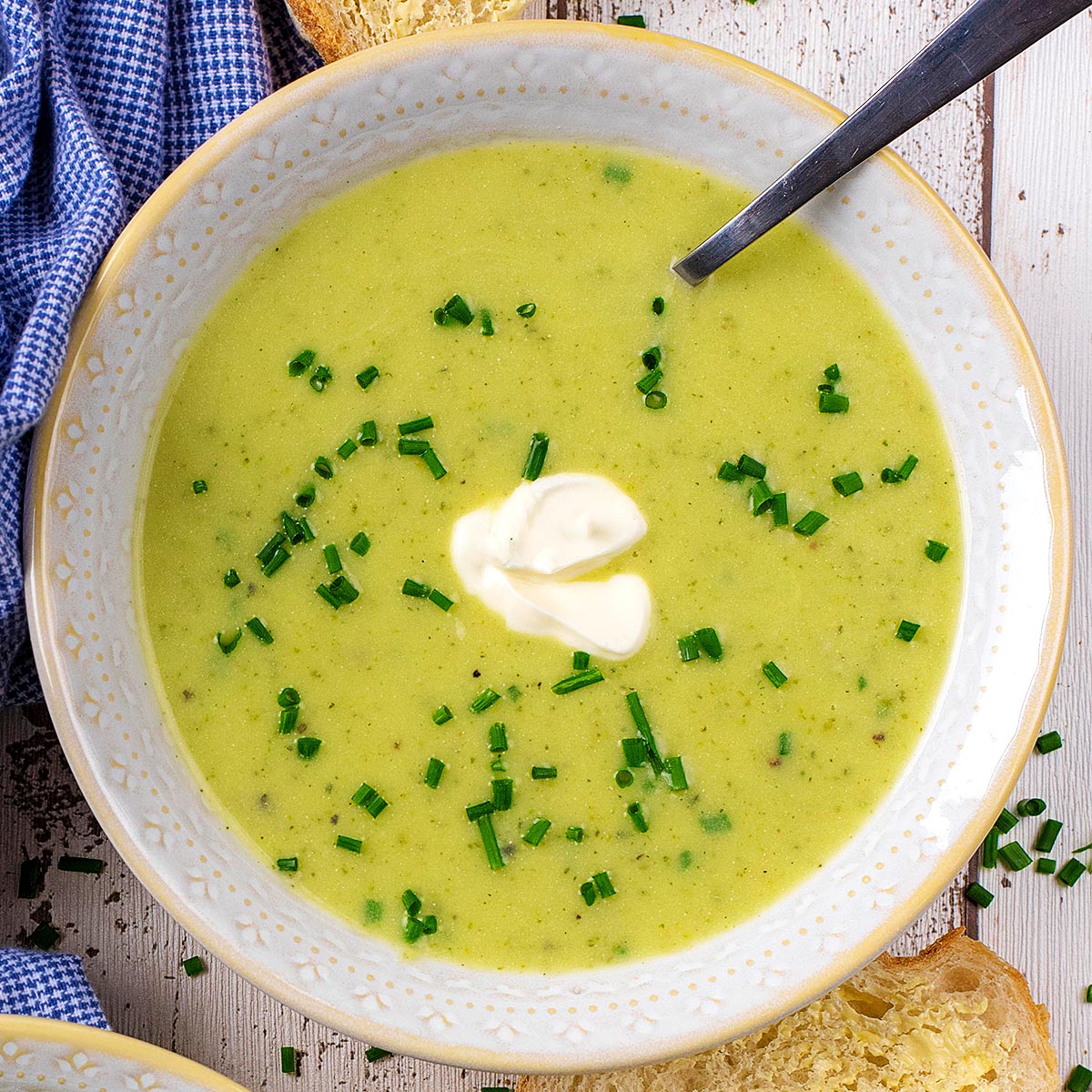 creamy zucchini soup sweet and sour