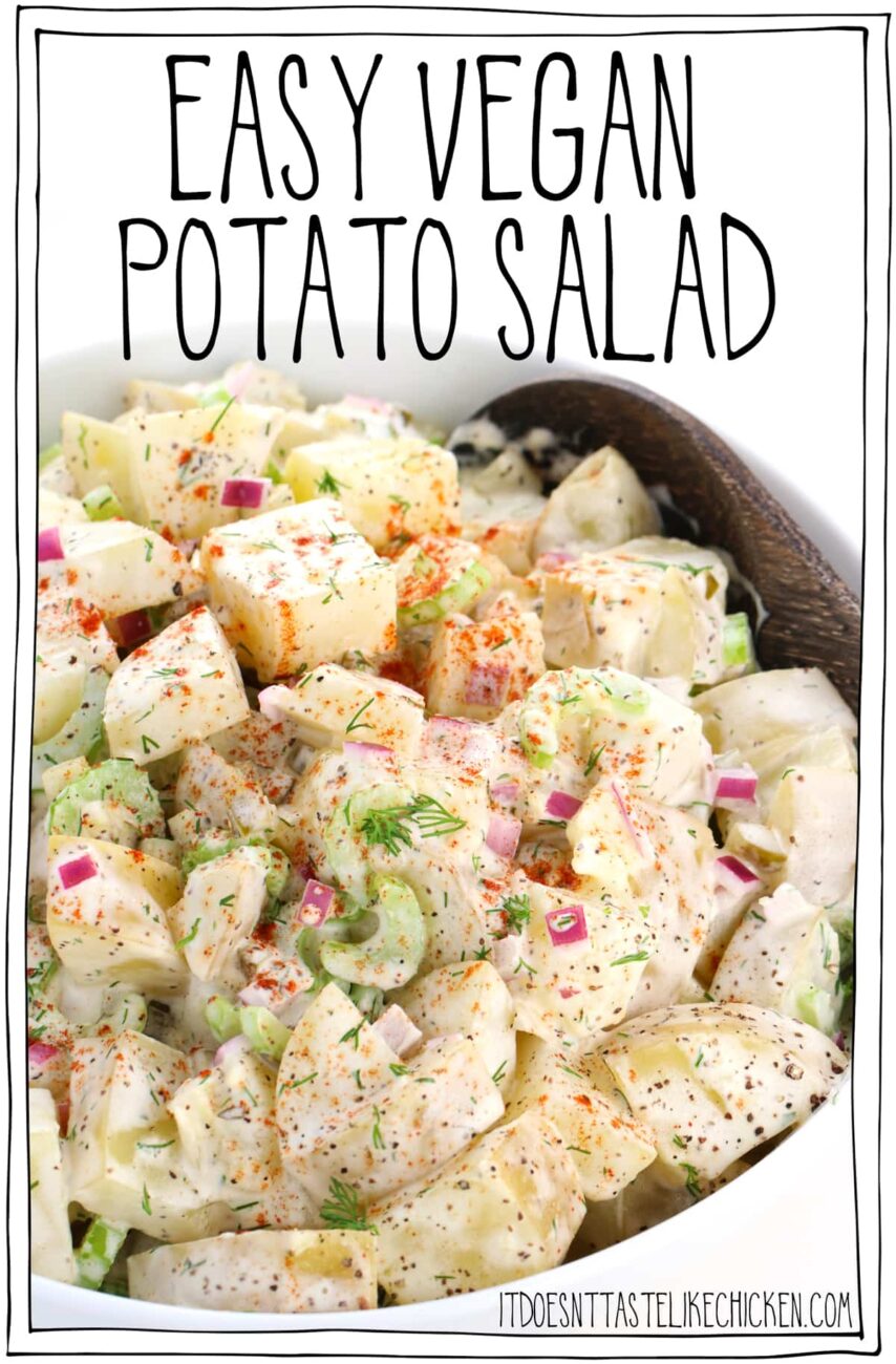 festive potato salad with yoghurt instead of mayonnaise