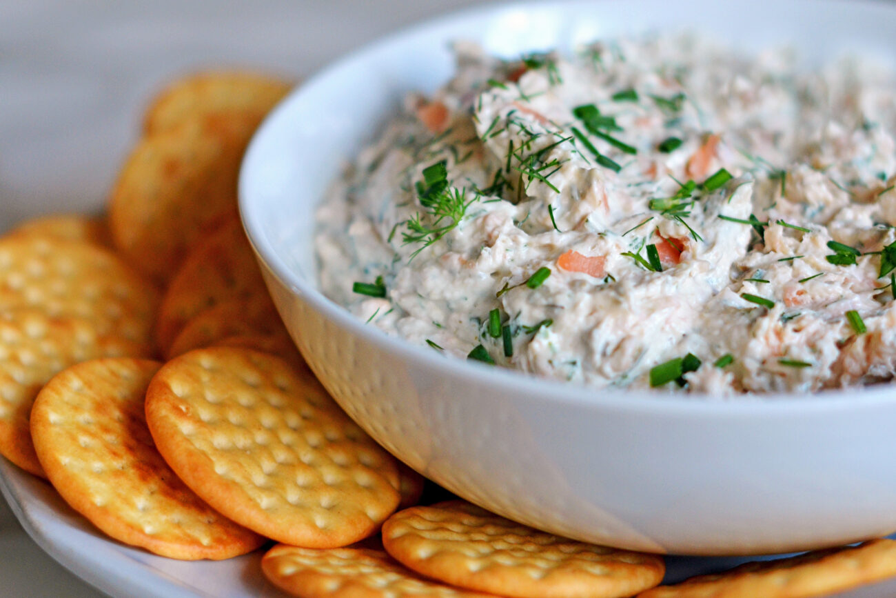 fish spread with cheese