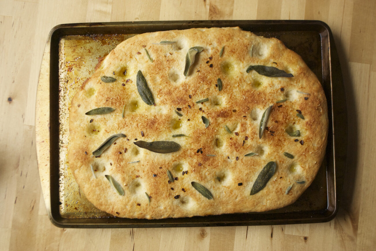 focaccia with sage