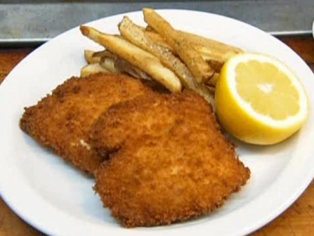 fried carp coated in potato chips