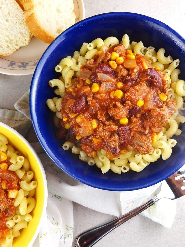 goulash with pork and beans