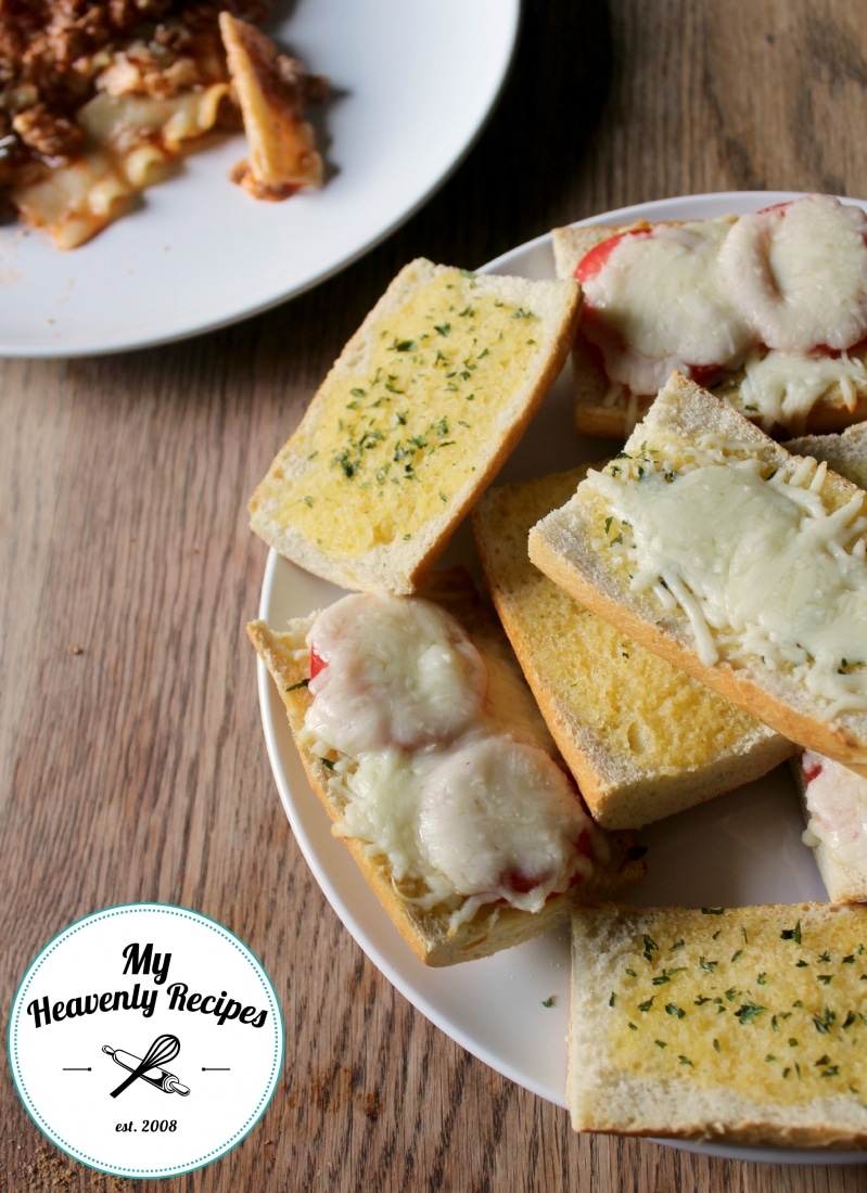 homemade garlic baguettes