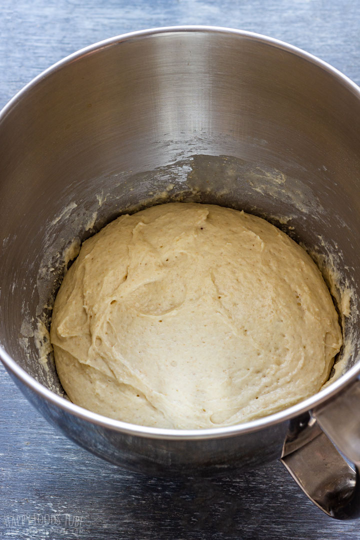 homemade langos lasting sour cream dough