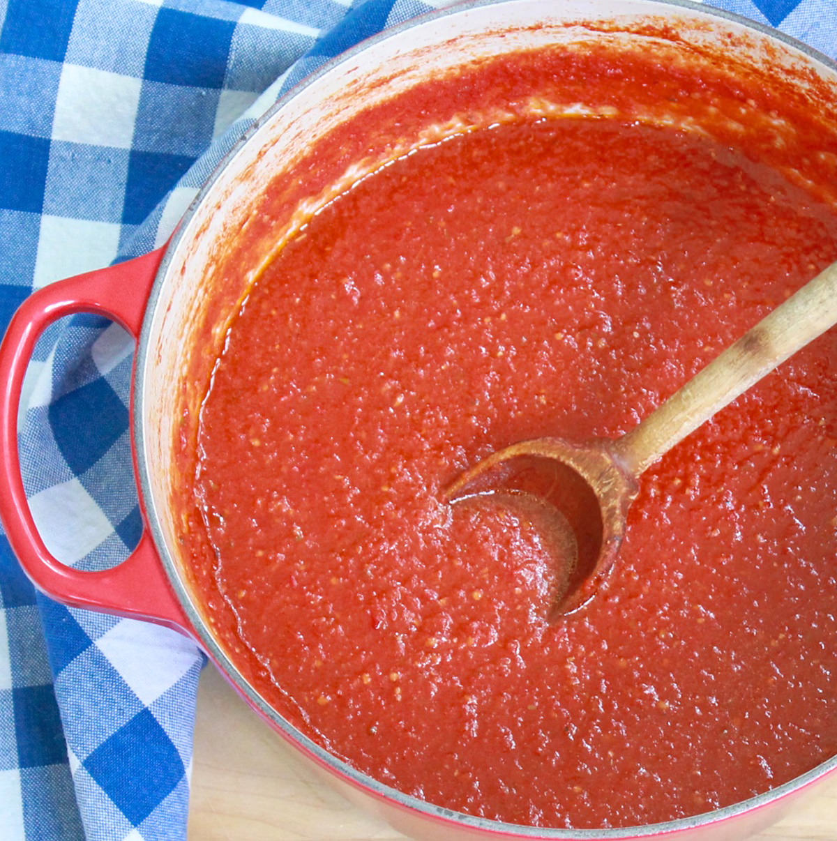 homemade peeled tomatoes in puree