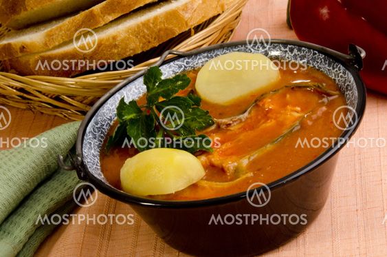 hungarian fish soup