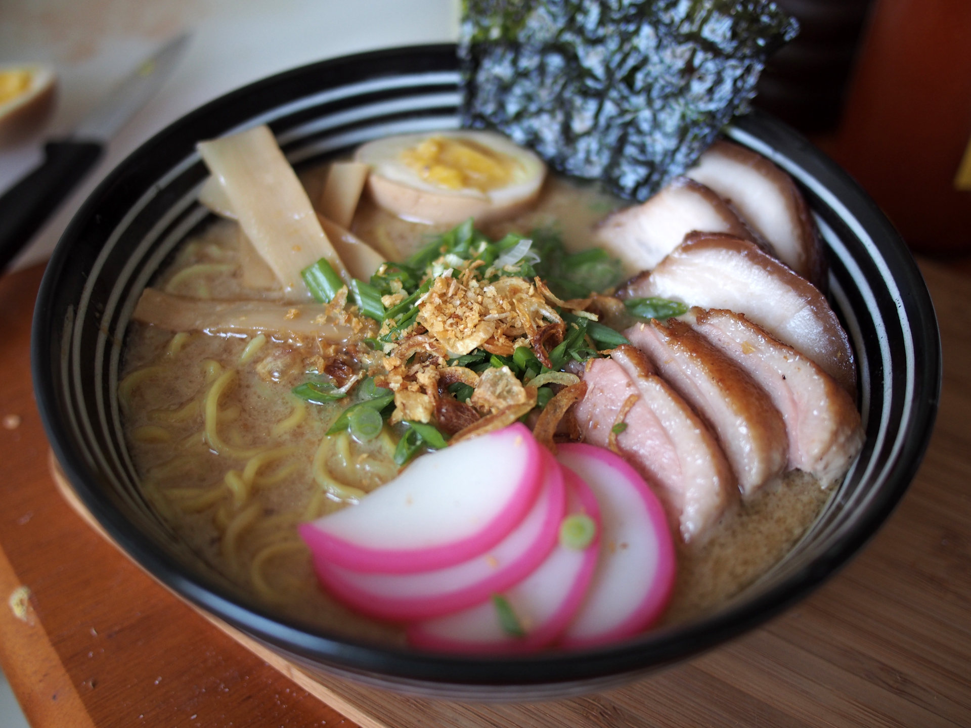 japanese ramen with duck breast