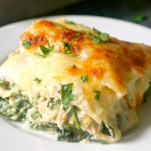 lasagne with chicken and spinach