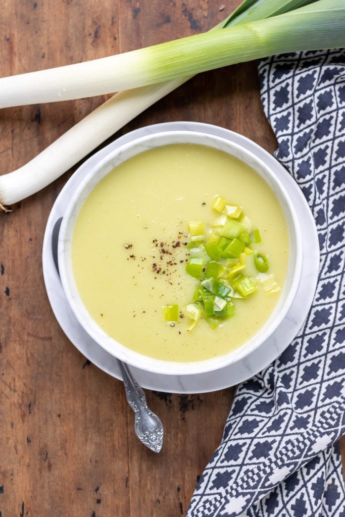 leek soup thickened with potato