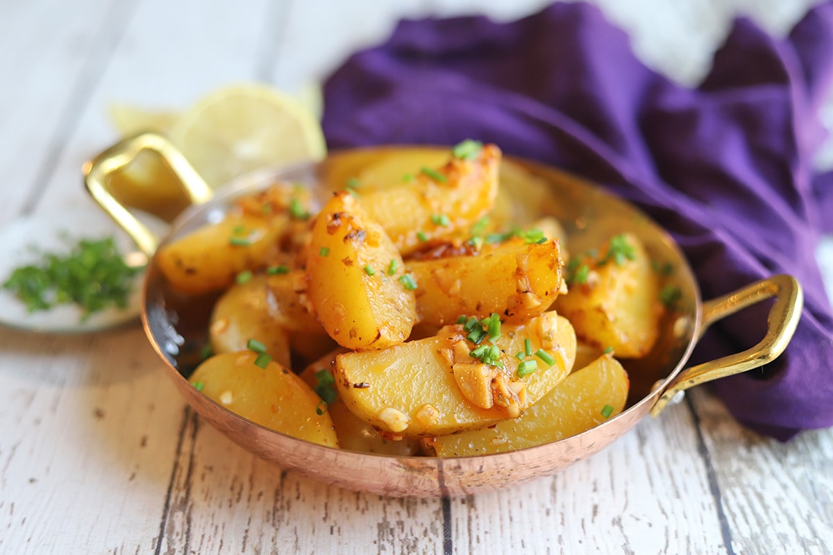 lemon garlic potatoes