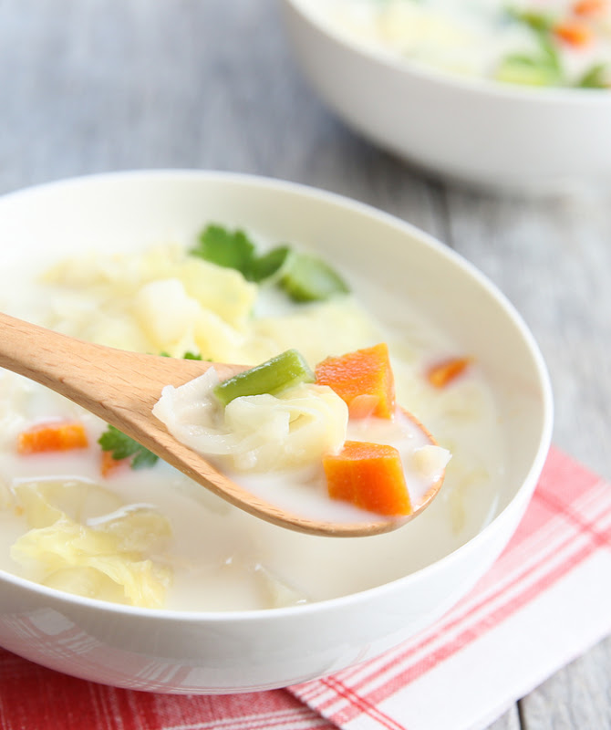 milk vegetable soup