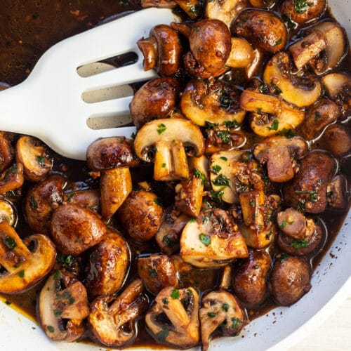 mushrooms in butter