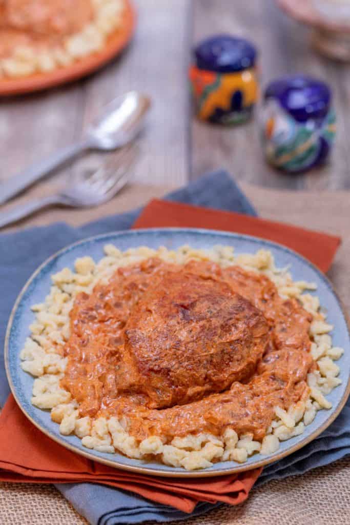 mutton paprikash with dumplings