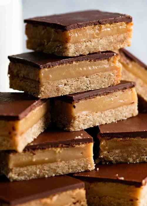 nutella slices with nuts